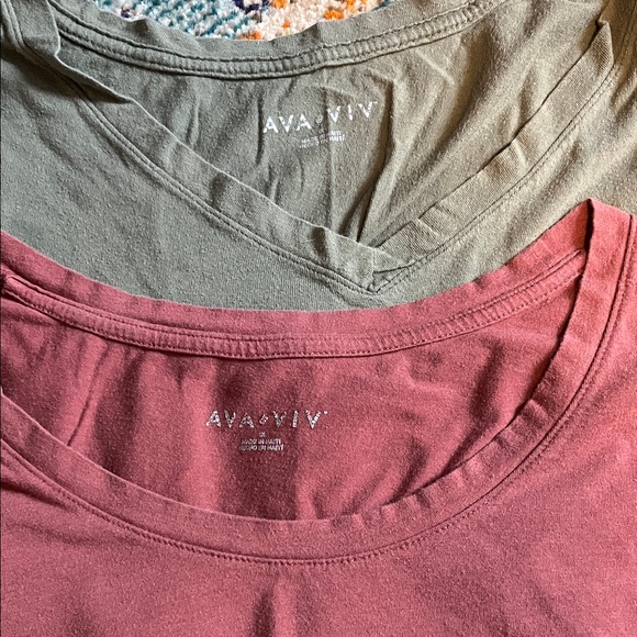 Ava & Viv Tee & Bike Shorts Bundle, Size 1X - Picture 2 of 3